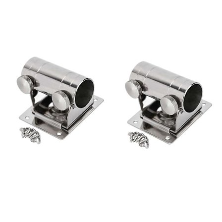 Parasoll Balkongfeste Rustfritt Stål Fiskekasse Justerbart Paraplystativ Veggmontert Fiskeboks Paraplyholder