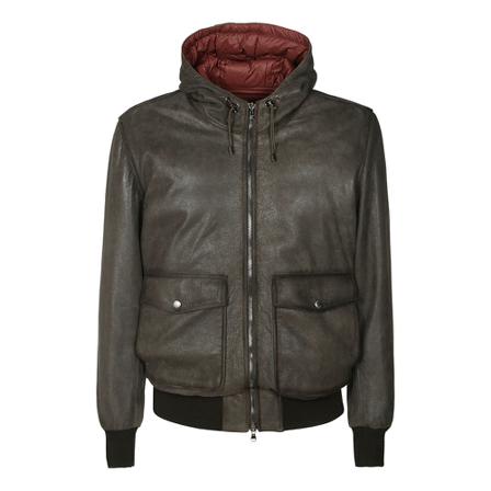 Barba, Leather Jackets Bruin, Heren, Maat:M