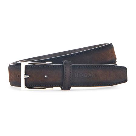 Hogan, Belts Bruin, Heren, Maat:ONE Size,suede