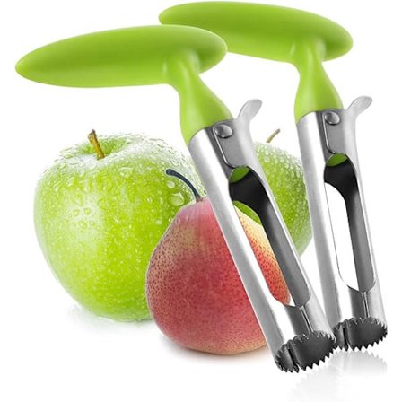 (2 stk. - æbleudkerner - grøn) (2 stk. - æbleudkerner - grøn)