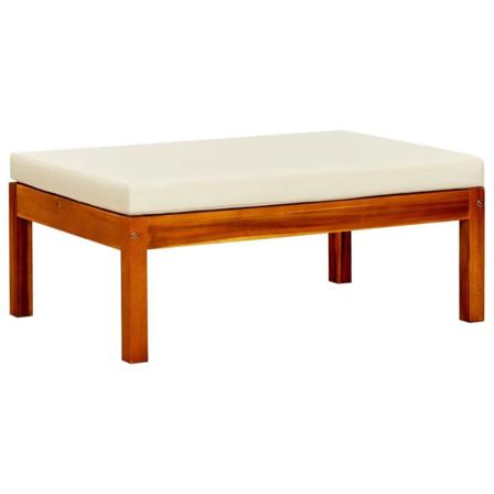 Vidaxl Fotpallar 2 St Massivt Akaciaträ Creme