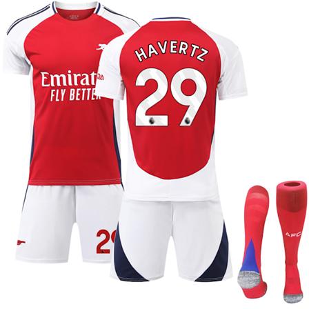 24-25 Havertz 29 Arsenal Hemmafotbollströja Uniform Lagtränings T-shirt Kids 24(130-140cm)