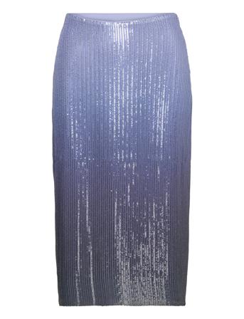 Saagneta Skirt 15160 Knälång Kjol Blue Samsøe Samsøe