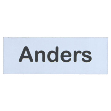 Navneskilt nål - eget navn