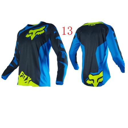 Sommer mænds FOX downhill tøj cykel hurtigtørrende åndbar langærmet T-shirt style 2 XS