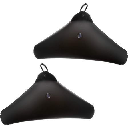Svarte oppblåsbare kleshengere - sett med 2, polyetylenmateriale, 42,5 x 22 cm