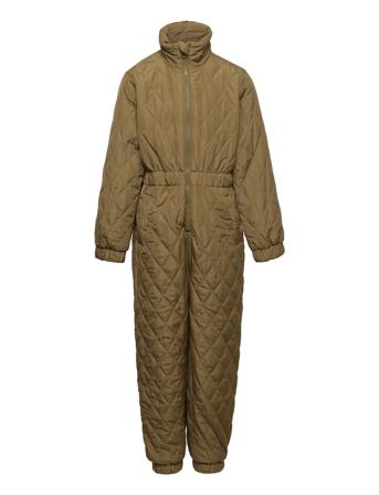 Lpnana Quilted Jumpsuit Brown Little Pieces