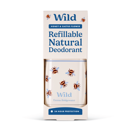 Wild Deo Bee Case Honey & Cactusflower Startpakke, Hvit, 40 g