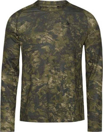 Seeland Active Camo L/S T-Shirt Invis Green - Metsästysvaatteet