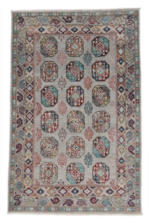 Kazak Ariana Tapis 125X186 De Laine Marron/Orange Petit Carpetvista