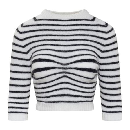 Philosophy di Lorenzo Serafini Round-neck Strik Hvid, Dame Striktrøjer