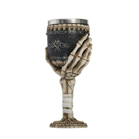 Rustfritt stål gave drikkekopp Retro 3D hodeskalle cocktailglass vinglass