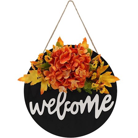 Syksyn kranssi etuovelle, etuoven sisustus, syksyn koristeet