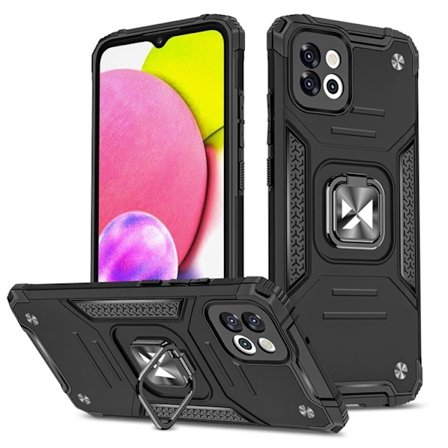 Wozinsky Galaxy A03 Kuori Renkaanpidikkeellä Armor - Musta