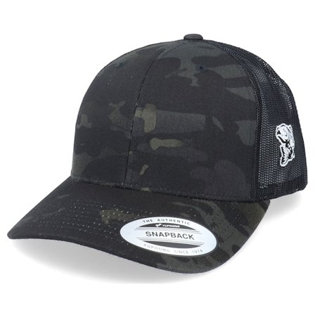 Skillfish - Camo trucker Caps - Perch Fishing Side Logo Multicam Black Trucker @ Hatstore