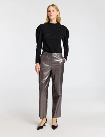 Selected Slfmarwa Ls High Neck Top - Black - M