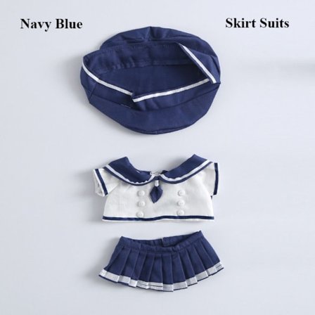 Dockkläder Dockklänningar MARINBLÅ KJOL DRÄKT KJOL DRÄKT
