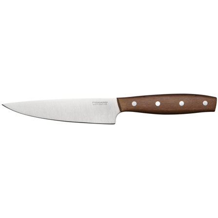 Fiskars Folken kokkekniv 12 cm - Rustfrit stål, træ | KitchenOne