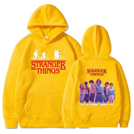 Stranger Things Hættetrøje Pullover Efterår/Vinter gul gul yellow-FA-