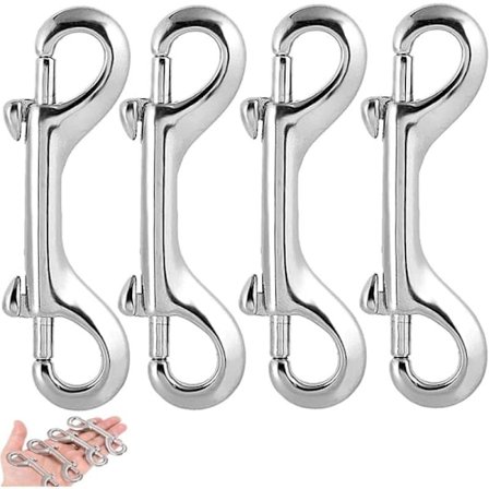 4-delt dobbelt karabinhage, klatrekarabinhage, hundesnorsbil