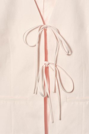 COS Kamizelka Z Lnem I Wiązaniami in Różowy