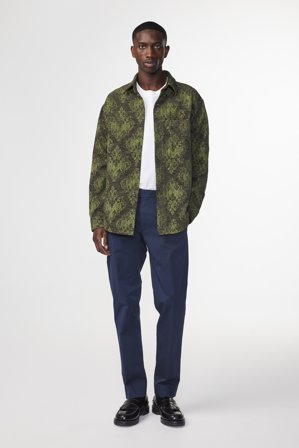 NN07 Wilhelm Chino male Blue Lyocell