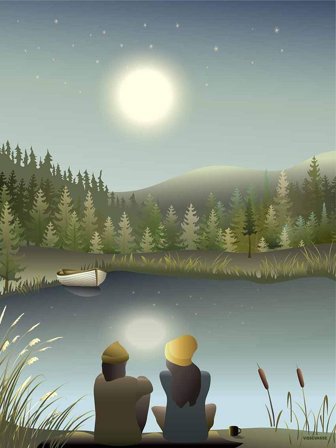 ViSSEVASSE Plakat 'Moonlight With You' 50 x 70 cm, Tøj & Bolig, Boliginteriør, Plakater & Rammer