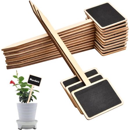 Planteringsetiketter Mini Skyltar Träfågelholkar Mini Krittavlor Trädgård