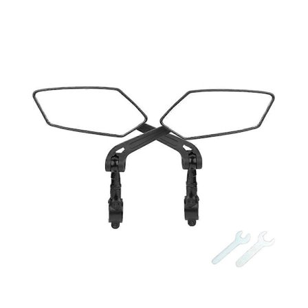 Mountainbike Backspegel HD Platt 360 Graders Justerbar Styrsspegel Hopfällbar Cykelåkning