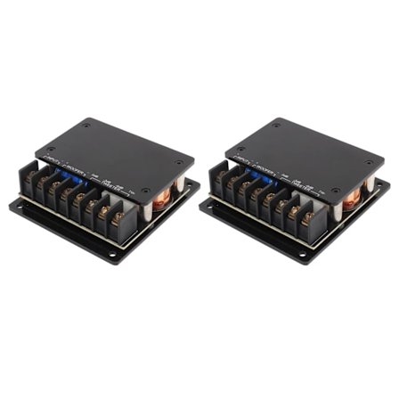 2 stk Høyttalerfrekvensdeler 120W Overstrømsbeskyttelse Universal 2-veis Lyd Crossover for Biler