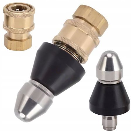 JetClear Fix 7X Kloakdyse 1/4" – 7 Udgangshuller | Rustfrit Stal | Til Ror og Aflob