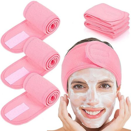 1pc Women Adjustable Hairband Makeup Toweling Hair Wrap Head Band Stretch Salon Spa Facial Headband Hair Accessories Shower Cap