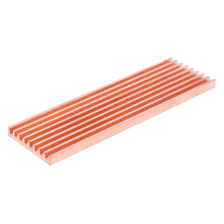 Pure Copper Heatsink Cooler Heat Sink Termisk ledende lim for M.2 2280 PCI-E NVME SSD