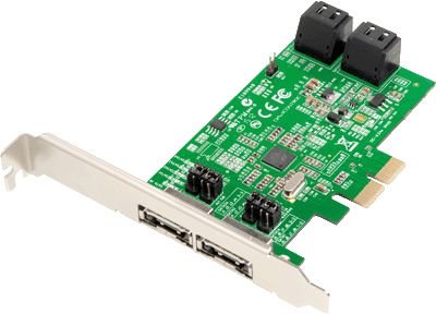 DAWICONTROL DC 624e RAID - Diskkontroller - SATA 6Gb/s - PCIe 2.0 x2