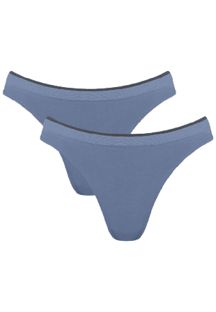 Sloggi GO Sense High leg 2P Underkläder Dam Blå M