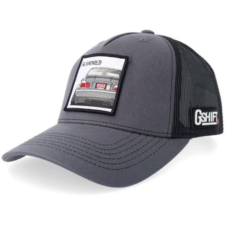 Gearshift - Grå trucker Keps - Slammed Bimmer Pach Charcoal/Black A-frame Trucker @ Hatstore