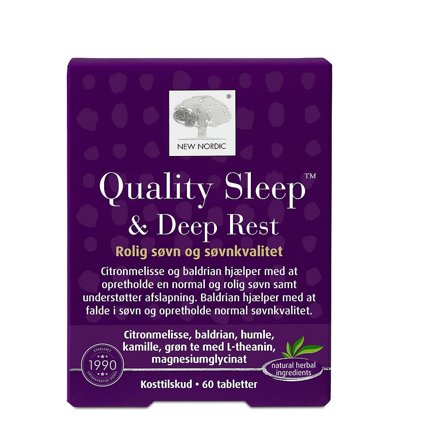 New Nordic Quality Sleep & Deep Rest 60 stk., Helse & Madvarer, Søvn & Meditation, Kosttilskud Til Søvn