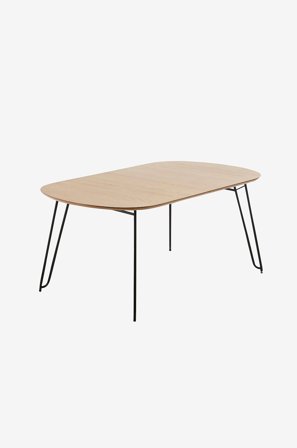Kave Home - Udtræksbord Novac 140 (220) x 90 cm - Flerfarvet - Spiseborde - Fra Homeroom