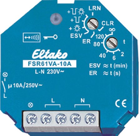 Eltako 30100010 Impulsrelé 230 V AC, IP30, Elfordeling & strømforsyning