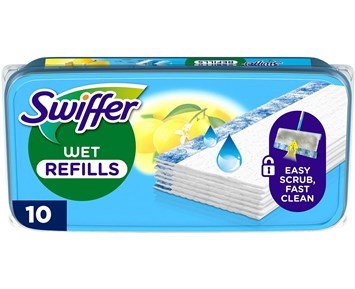 Swiffer-Wet Refills 10 pcs - Citrus-Swiffer fuktige refillkluter med sitronduft, 10 stk-Home & Household Consumables-Rengjøringsmidler