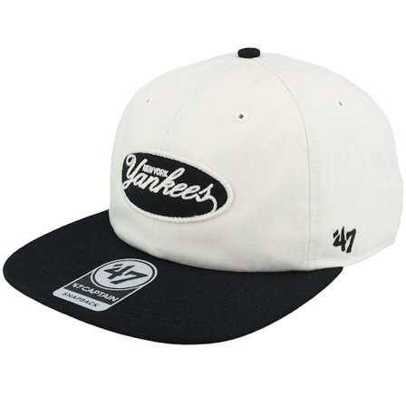 47 Brand - White snapback Gorra - New York Yankees MLB 47 Captain White/Black Snapback @ Hatstore