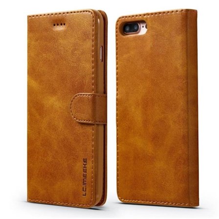 LC.IMEEKE iPhone 8 Plus / iPhone 7 Plus flip etui - Brun