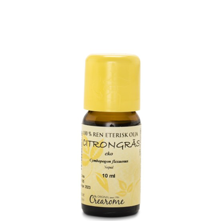 Crearome Eterisk Olja Citrongräs Eko 10 ml