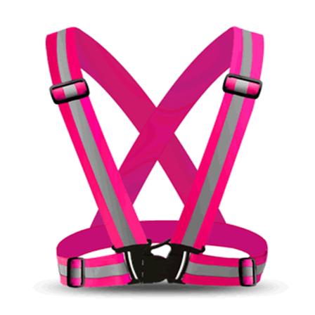 Reflekterende sele - Reflekterende vest - Praktisk & Holdbar rose Red