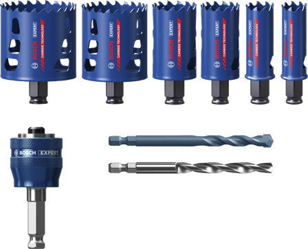 Bosch Expert Tough Material Hullsagsett 9 deler, 22-68 mm, Maskintilbehør & forbruk