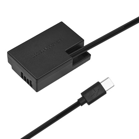 Typ C till DR-E18 DC-koppling LP-E17 Dummy-batteribyte för Canon RP EOS 77D 200D 250D 750D 760
