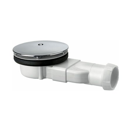 Ekstra flatt dusjavløp med ABS-kuppel 30720138, hvit