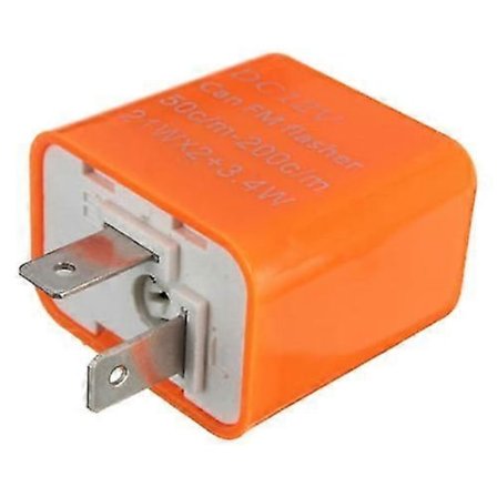 2-benet Motorcykel Hastighedsjusterbar LED Blinklys Indikator Blinkrelæ 12v