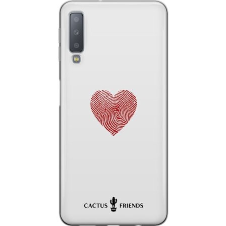 Yhteensopiva Puhelinkuori Samsung Samsung Galaxy A7 (2018) Cactus and Friends - Fingerprint Love