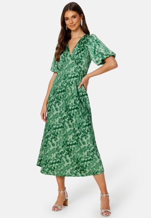 Bubbleroom Occasion Yvie Dress Green / Patterned Vaatteet